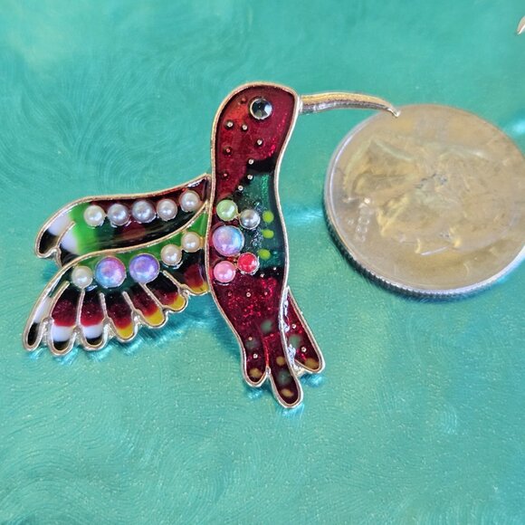 🪶HUMMINGBIRD 🪶 Push-Back Post Earrings - NWOT - Picture 2 of 7
